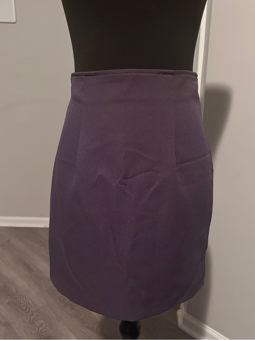 Vintage XOXO Eggplant Purple High Waist Mini Pencil Skirt | Y2K Office Chic | S